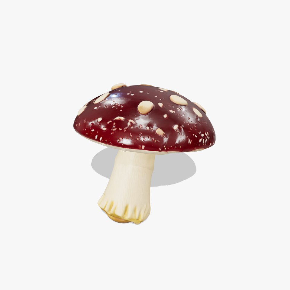 Fairy Tale Toadstool Mushroom model pack